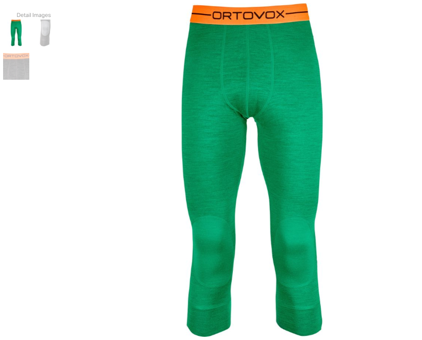 Ortovox men's base layer short pants
