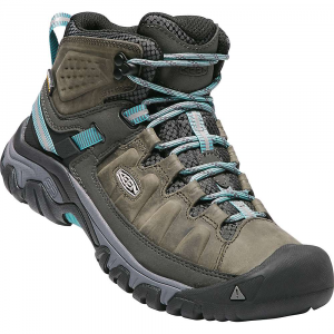 Keen Women's Targhee III Mid Waterproof Shoe - 6 - Alcatraz / Blue Turquoise