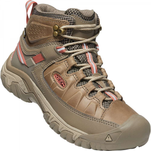 Keen Women's Targhee III Mid Waterproof Shoe - 6 - Safari / Coral