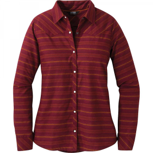 Outdoor Research Women's Pilchuck LS Shirt - Small - Garnet