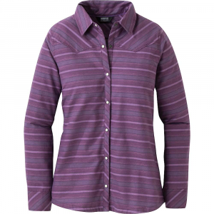 Outdoor Research Women's Pilchuck LS Shirt - Small - Pacific Plum