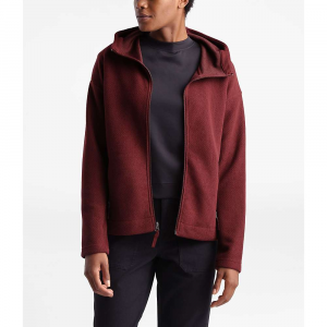 deep garnet red north face hoodie