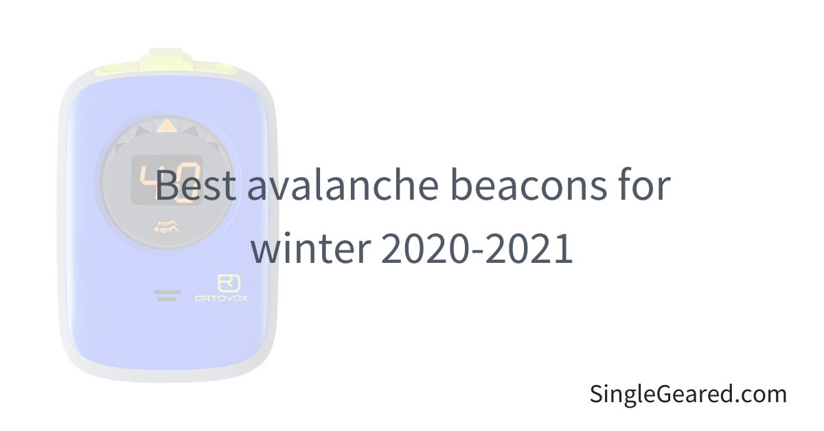 Best avalanche beacons for 2020 2021 Single Geared