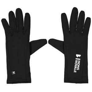 MONS ROYALE Volta Glove Liner 2023 in Black size X-Large | Wool