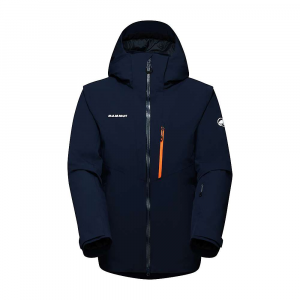 Mammut Men's Stoney HS Thermo Jacket - Medium - Marine/Vibrant Orange