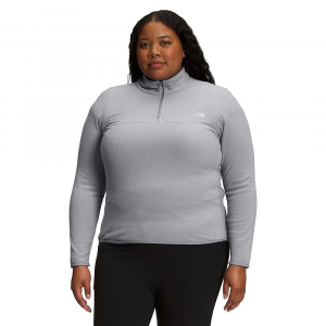The North Face Women's Plus Tka Glacier 1/4 Zip Jacket - 2X - Mid Grey