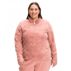 The North Face Women's Printed Plus Tka Glacier 1/4 Zip Jacket - 1X - Rose Dawn Retro Dye Print