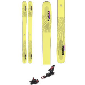 Women's Salomon QST Stella 106 Skis + Marker Kingpin 13 Alpine Touring Ski Bindings 2023 in Black size 165