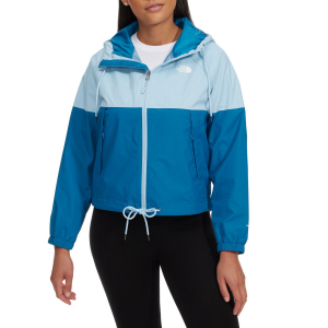 Women's The North Face Antora Rain Hoodie 2022 in Blue size 2X-Large | Nylon/Polyester