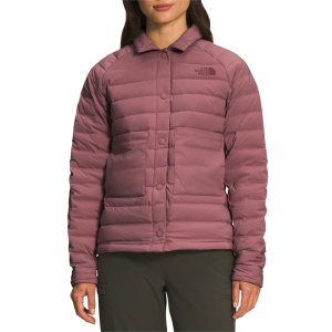 Women's The North Face Belleview Stretch Down Shacket 2022 Jacket in Black size Large | Elastane/Polyester