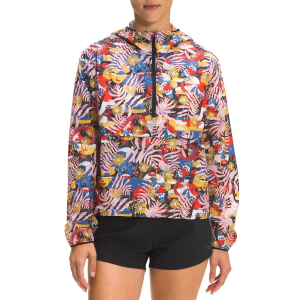 Women's The North Face Printed Windy Peak Anorak Jacket 2022 in Pink size Medium | Nylon