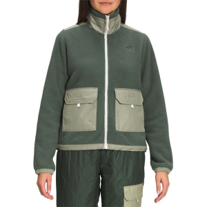Women's The North Face Royal Arch Full Zip Jacket 2022 in Green size X-Large | Polyester