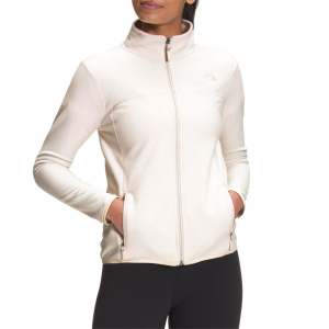 Women's The North Face TKA Glacier Full Zip Jacket 2023 in White size 2X-Large | Polyester