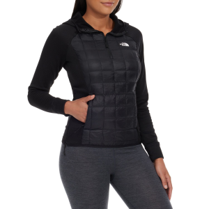Women's The North Face ThermoBall(TM) Hybrid Eco 2.0 Jacket 2023 in Black size X-Large | Nylon/Elastane/Polyester