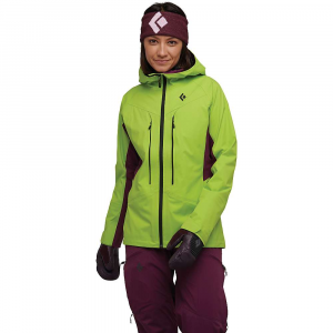 Black Diamond Women's Dawn Patrol Hybrid Shell Jacket - Large - White / Blackberry / Black