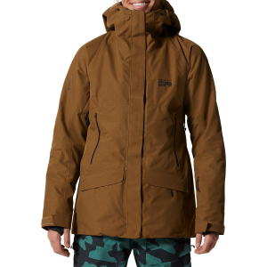 Women's Mountain Hardwear Cloud Bank GORE-TEX Insulated Jacket 2023 in Brown size X-Large | Polyester